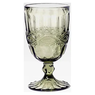 6er Set Weinkelch, olive, 250 ml, mundgeblasen
