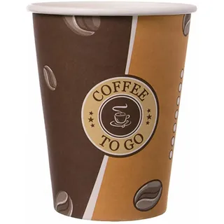 Kaffeebecher Topline, "Coffee to go", Pappe beschichtet, 12oz., 300 ml, 50 Stk.