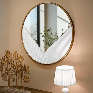 Dmora Bondeno 80 x 80 cm Weiß/Gold