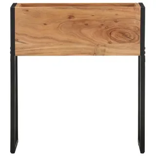 vidaXL Pflanzkübel 60x20x68 cm Massivholz Akazie - Schwarz