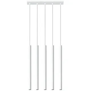 Sollux Pastelo 5-flg. 5xG9 12 W 90x45 cm Metall/Beige/Weiß