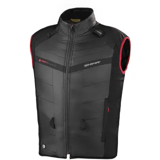 SHIMA POWERHEAT - Heizweste, 3 Temperatureinstellungen Elektrische USB-Heizjacke für Männer Frauen, Windresistente warme Winterkleidung für Motorrad Outdoor (Schwarz, L)