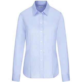 Seidensticker Damen Women Regular Longsleeve Cotton Bluse, Hellblau(080604), 44 EU