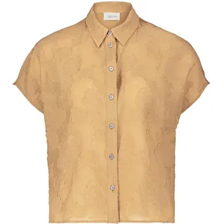 Klassische Bluse CARTOON "Oversize-Bluse mit überschnittenen Ärmeln", Damen, Gr. 38, gelb (antique bronze), Obermaterial: 83% Viskose CV. 17% Polyester PES., Blusen Klassische Bluse