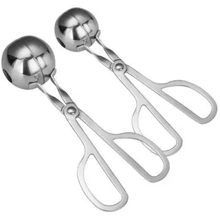 Zwei Stück Fleischpresse Fleischklopfer Fleischklem Küchenhelfer Metall Ausführung Melonenkugel