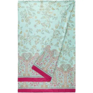 BASSETTI Indian Roses Foulard aus 100% Baumwolle in der Farbe Perla G1, Maße: 180x270 cm - 9330038 Türkis T1, Maße: 180x270 cm - 9332291