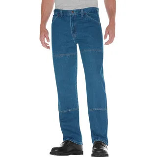 Dickies Herren Arbeitshose mit Zwei Knien - Blau - 33W / 30L