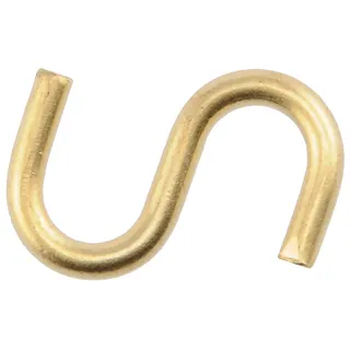 Die Hillman Gruppe die Hillman Gruppe 852440 .080 x 3/4 in. vermessingt S-Haken 3er Pack