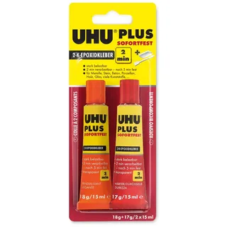 UHU Zweikomponentenkleber Plus Sofortfest 35 g