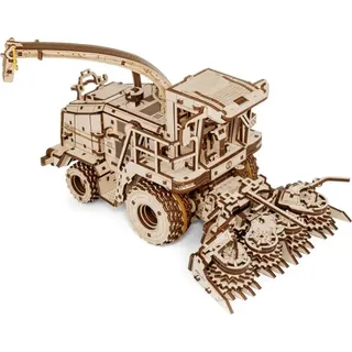 EWA Eco-Wood-Art - 3D-Holzpuzzle für Jugendliche und Erwachsene, 14+ - ERNTEMASCHINE FS80 - DIY-Bausatz, Selbstmontage, kein Kleber erforderlich - 580 Stück