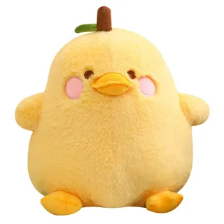 Kawaii Plüschente - Plüschspielzeug - Kuschelkissen 40 cm - Weiches Plüsch - Geschenk für Kinder - Leicht zu reinigen - Gelb