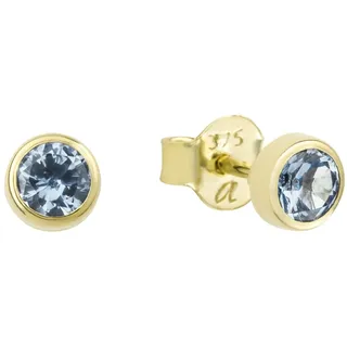 Amor Ohrstecker Schmuck Geschen Aquamarin Gelbgold 2013590