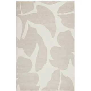 Esprit Flachwebeteppich , Creme, Beige , Textil , Floral , rechteckig , 80x150 cm , Textiles Vertrauen - Oeko-Tex® , für Fußbodenheizung geeignet, in verschiedenen Größen erhältlich, pflegeleicht, leicht zusammenrollbar , Teppiche und Böden, Teppiche, Webteppiche