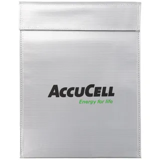 AccuCell LIPO-SAFE Lipo Schutzbeutel groß, Lipos sicher aufbewahren! 30x23cm Silber 150Gramm, Lipo Guard