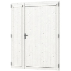 Bild von Skan Holz Doppeltür Rahmenaußenmaß 148 x 198 cm Weiß