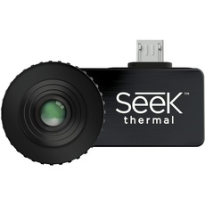 Seek Thermal Compact Preiswerte Wärmebildkamera mit Micro-USB Anschluss und Wasserdichtem Schutzgehäuse Kompatibel mit Android Smartphones - Schwarz, UW-AAA