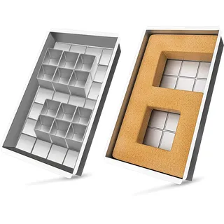 TaimeiMao Aluminium Backformen,Zahlen Backform,Buchstaben Kuchenform,Number Cake Backform Verstellbar Antihaft für DIY Backen Formen Set,für Jahrestag,Hochzeit,Geburtstag,Kuchen,Ausstechformen
