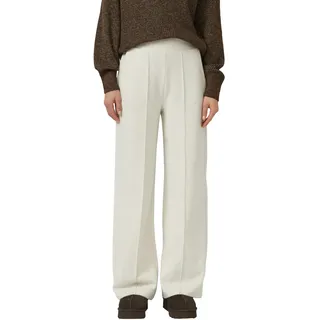 Sweathose S.OLIVER, Damen, Gr. 36, N-Gr, light beige melange, Sweatware, Obermaterial: 50% Baumwolle, 50% Polyester, meliert, lang, Hosen Sweathose, mit dekorativer Biesennaht vorne