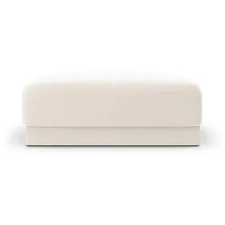 micadoni Pouf, beige Textil, 90x40x90 cm, Hergestellt in Europa, Oeko-Tex®, Wohnzimmer, Hocker, Poufs