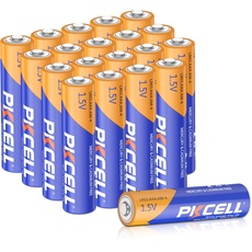 PKCELL Batterien AAA, 1.5V Einwegbatterie LR03 Alkaline Batterie für Tastaturen Mäuse Fernbedienungen,10-Jahres-Haltbarkeit,20 Stück