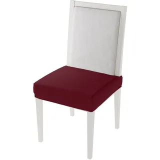 Italian Bed Linen Più Bello Bielastische Stuhlüberzüge Set, Bordeaux (2 Stücke)