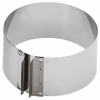 Kaiser Tortenring mit Griffen, individuelle Größeneinstellung, extra hoher Rand, spülmaschinengeeignet,