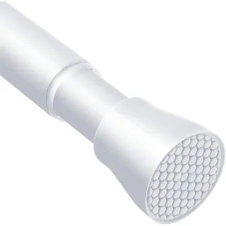 AIZESI 1 Stück Gardinenstange ohne Bohren 70-120cm Teleskopstange Vorhang Verstellbare Gardinenstange Vorhangstange Klemmstange Duschvorhangstange Vorhangstange ohne Bohren Weiß (Durchmesser 22mm)