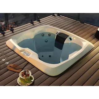 Whirlwanne Whirlpool Außenwhirlpool Outdoor-Spa Massagebad 190x160 cm