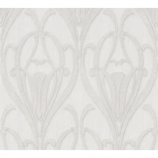 ascreation Vliestapete Barock Weiß Creme FSC®