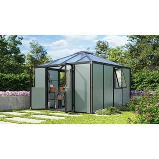 Vitavia Gerätehaus Universum schwarz / salbei grün, 10,2 m2