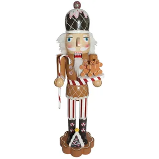 Weihnachten Nussknacker Stil Figur Stehend Ornament - 36cm Lebkuchen