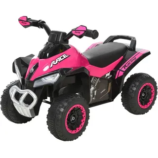 Homcom Rutschauto Kinder Tretauto Kinderauto mit Füßen rutschen Licht Musik Rosa , Metall , 5x38x67 cm , unisex , Spielzeug, Kinderfahrzeuge