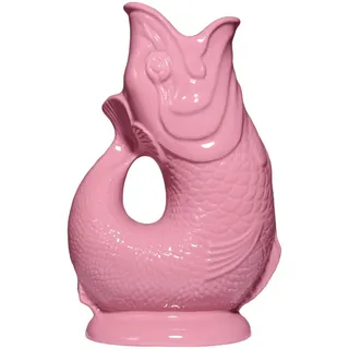 Gluckigluck Karaffe mit „Gluck-Gluck“-Geräusch 27,5/17/9,5 cm , Rosa , Keramik , Tiere , 1.2 L , Organisch , handgemacht , Geschirr, Kannen & Karaffen, Wasserkaraffen & Krüge