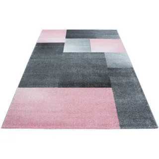 Novel Webteppich Lucca Pink/Grau ca. 120x170cm