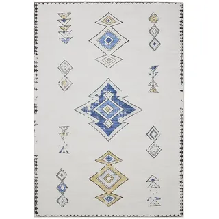 benuta Vintage-Teppich George waschbar 80x150 cm , Beige, Multicolor , Kunststoff , Vintage , Rechteckig , 80x150 cm , Oeko-Tex® Standard 100 , in verschiedenen Größen erhältlich, rutschfeste Unterfläche, waschbar , Teppiche und Böden, Teppiche, Vintageteppiche