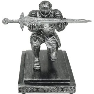 Ritter-Stifthalter, mittelalterlicher gepanzerter Krieger, coole Schreibtisch-Organizer, Briefbeschwerer für den Umhang des Wachführers, kniende Ornamente des römischen Zenturios, Geschenke für Männer