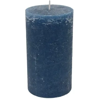 Ambia Home Stumpenkerze , Petrol , Naturmaterialien , rund , 18 cm , ohne Palmöl , Dekoration, Kerzen & Kerzenhalter, Stumpenkerzen