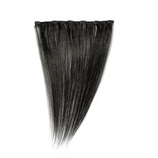 Love Hair Extensions Einteilige 100% Echthaar-Clip-In-Extensions - maximales Volumen Farbe 1 - Tiefschwarz - 46cm, 1er Pack (1 x 35 g)
