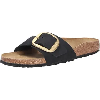 Madrid Big Buckle Nubukleder schwarz 42