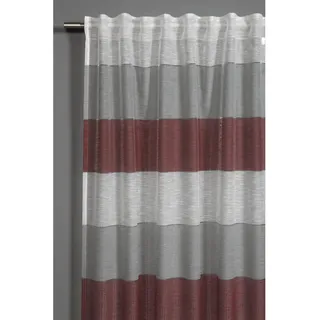 GARDINIA Schal mit Gardinenband Etamine Ösen 140 x 245 cm Rot 1 Stk.