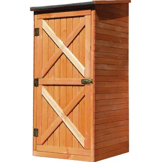 Promadino Geräteschrank Pforzheim 0,78 x 0,78 m Braun