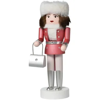 Nussknacker jasmin (pink) 25 cm NEU Holzfigur Erzgebirge Nußknacker Nüsse