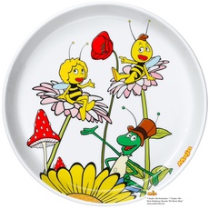 Bild Biene Maja Kindergeschirr Kinderteller Porzellan 19 cm, spülmaschinengeeignet, farb- und lebensmittelecht