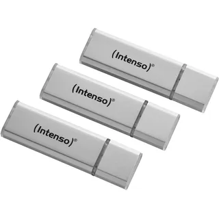 Alu Line 16 GB silber USB 2.0 3er Pack
