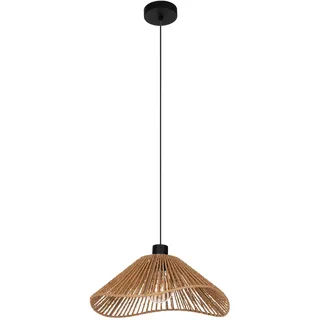 EGLO Lavister 1-flg. Ø 39 cm geschwungen schwarz/natur