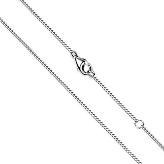 OSTAN Silberkette Damen Ohne Anhänger 925 Silber kette Panzerkette Halskette Sterlingsilber Vergoldet Breite 1,4mm Verlängerte kette Damen 70cm 80cm Wasserdichte Feine