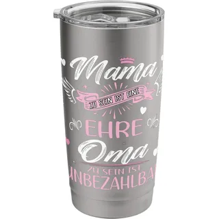 Tollste Oma Beste Mama Mutter Muttertagsgeschenk Doppelwandiger Edelstahl-Thermobecher