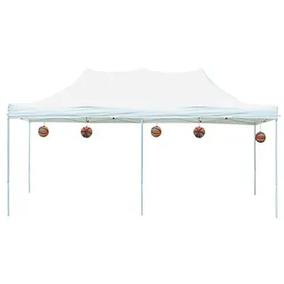 Faltpavillon Economy 3 x 6 m ohne Seitenteile weiß 581849