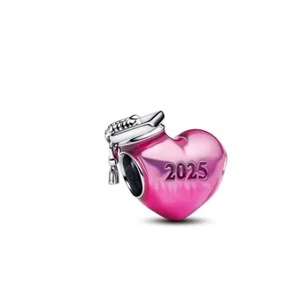 Pandora Abschluss Herz-Charm Pink 793788C01