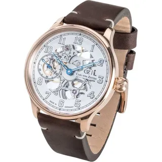 Carl von Zeyten CVZ0021RWH Herrenuhr Lahr Automatik 45mm 3ATM - Gold
